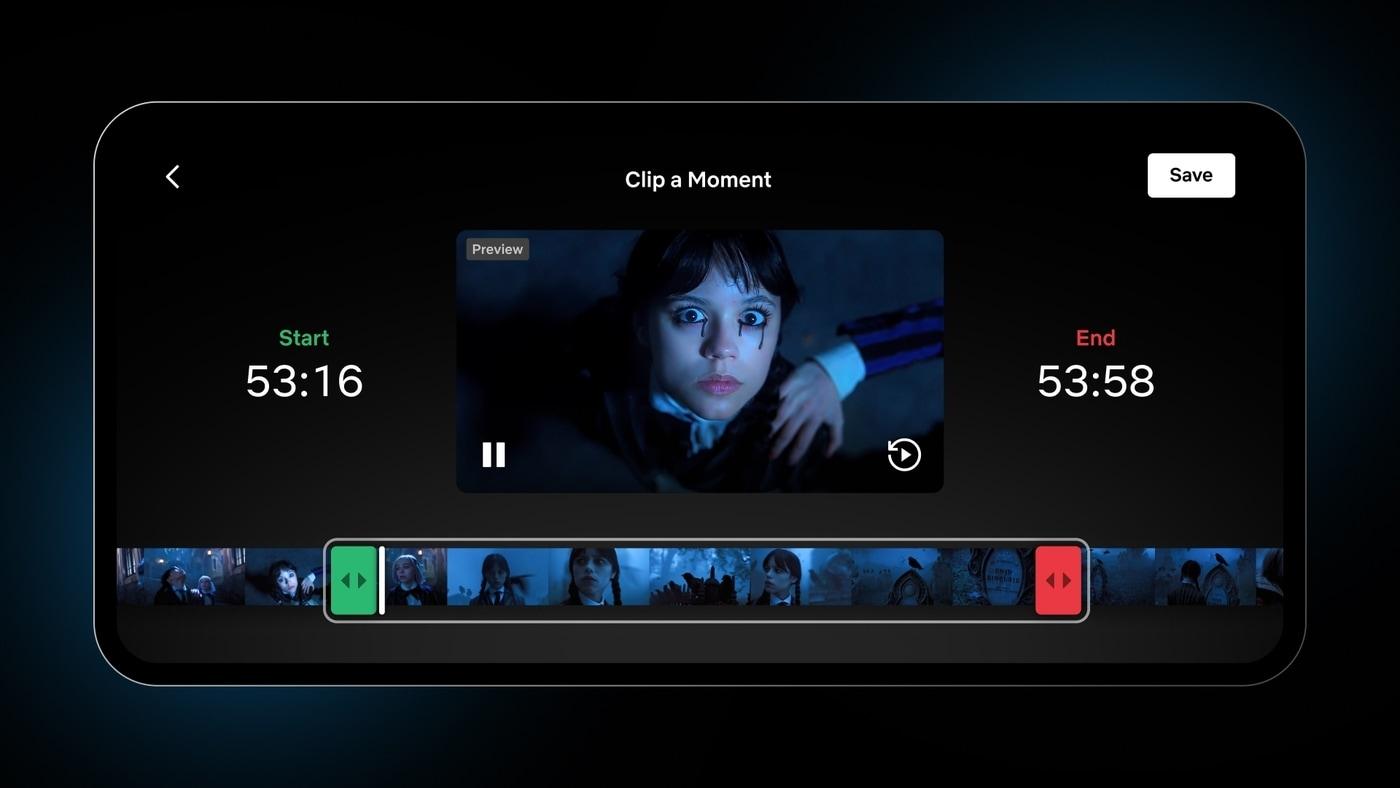 원하는 장면을 잘라서 볼 수 있는 넷플릭스 &#39;클립&#39; 기능 &#40;넷플릭스 제공&#41;