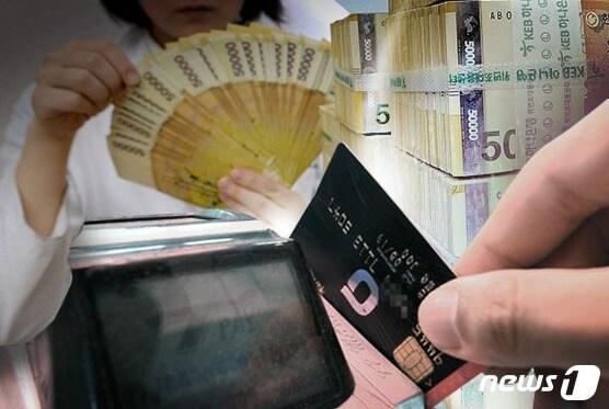 본문 이미지 - 5일 금융감독원에 따르면 올해 상반기 전업카드사의 순이익은 1조2251억 원으로 전년 동기 대비 18.3% 감소했다.ⓒ News1 DB