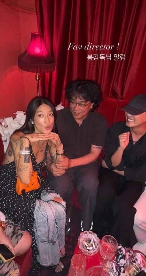 본문 이미지 - 페기 구, 봉준호 감독, 유아인&#40;왼쪽부터, 페기 구 SNS&#41;