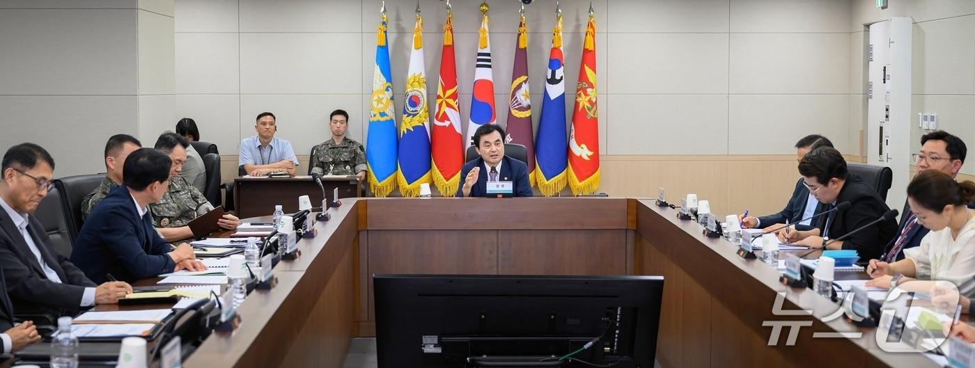 안규백 국방부 장관이 5일 오전 서울 용산구 국방부에서 전군 주요지휘관회의를 주재했다. &#40;국방부 제공&#41;