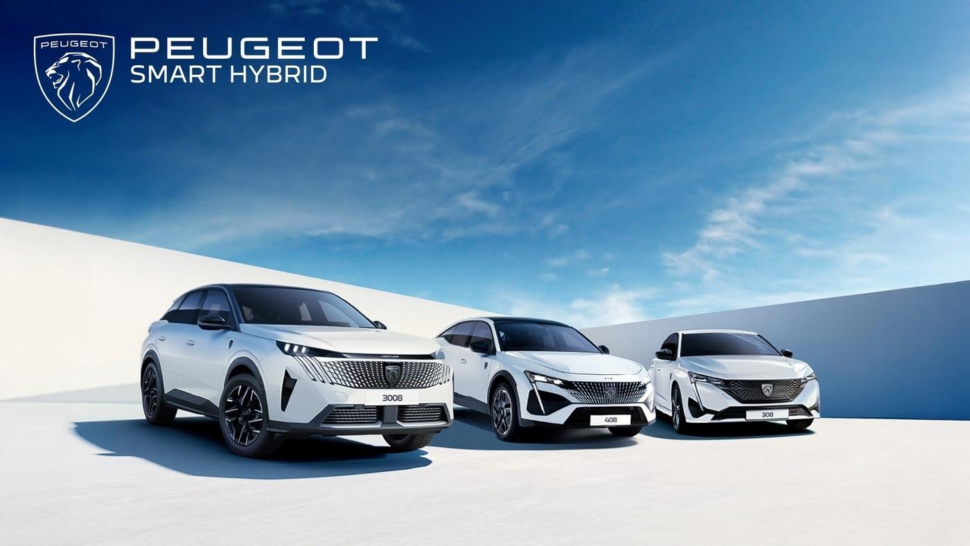 스텔란티스코리아가 국내에 판매 중인 푸조 스마트하이브리드 모델. 왼쪽부터 준중형 스포츠유틸리티차&#40;SUV&#41; &#39;3008&#39;, 준중형 패스트백 크로스오버 &#39;408&#39;, 준중형 해치백 &#39;308&#39;&#40;스텔란티스코리아 제공&#41;. 2025.09.05.