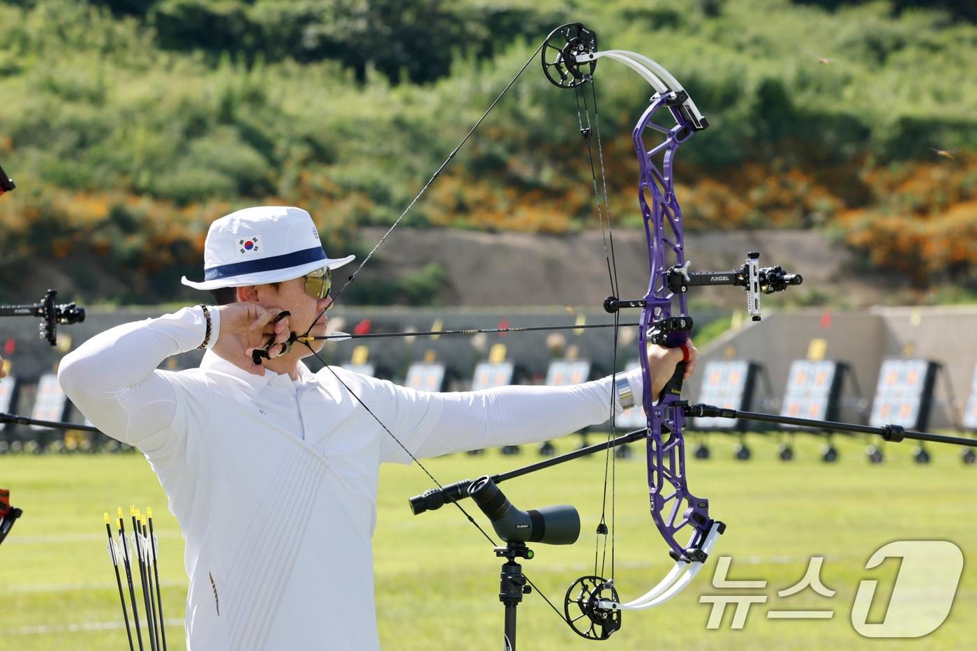 양궁 컴파운드의 최용희. /뉴스1 ⓒ News1 김태성 기자