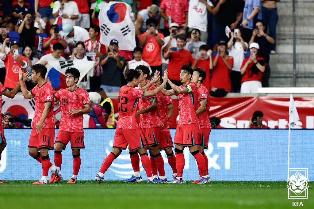 본문 이미지 - 한국 축구대표팀이 미국 원정서 2-0 승리를 거뒀다.(대한축구협회 제공) 
