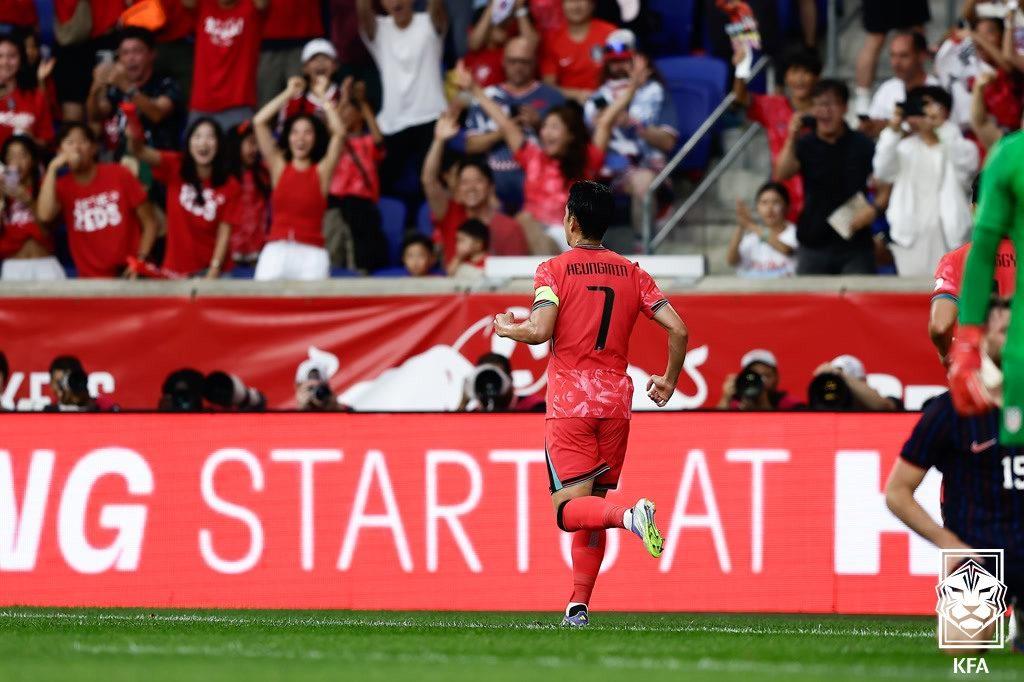 본문 이미지 - 미국 원정에서 1골1도움으로 맹활약한 손흥민&#40;대한축구협회 제공&#41; 
