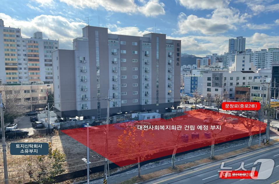 본문 이미지 - 대전한화생명볼파크 주변 임시주차장 조성 부지.(대전시 제공. 재판매 및 DB금지)/뉴스1