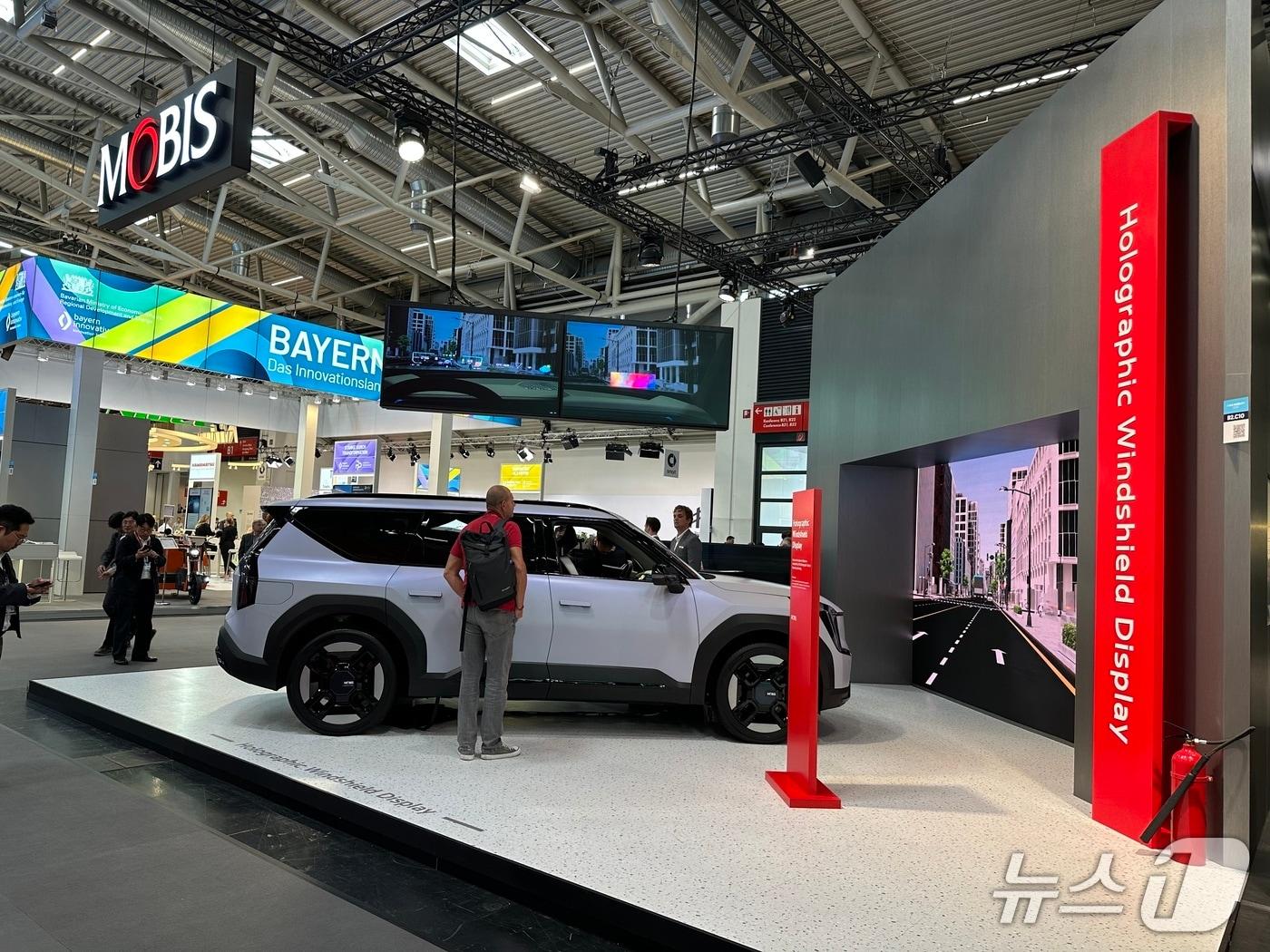 본문 이미지 - 현대모비스의 IAA 모빌리티 2025 전시관 모습.ⓒ 뉴스1 이동희 기자 