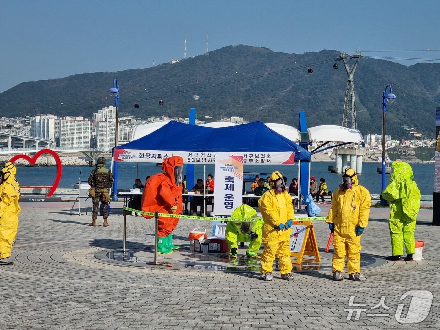 본문 이미지 - 지난해 대규모 훈련 모습.(부산시 제공. 재판매 및 DB금지)