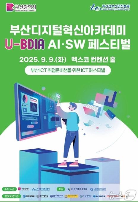 본문 이미지 - '2025 U-BDIA AI·SW 페스티벌' 홍보 포스터.(부산시 제공. 재판매 및 DB금지)