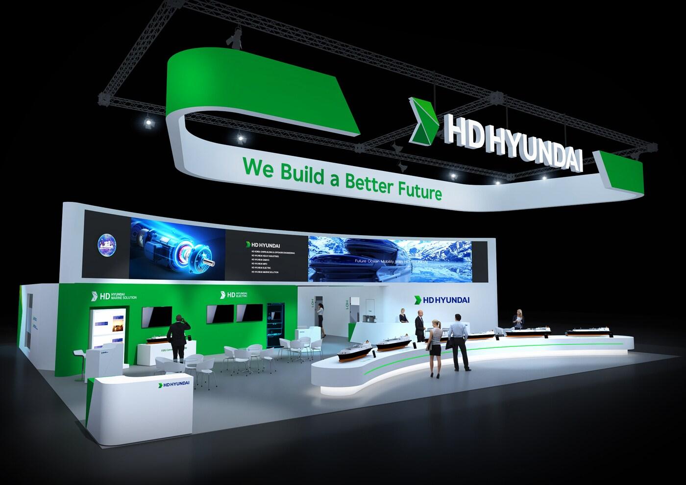 이탈리아 밀라노에서 열린 &#39;가스텍 2025&#39;에 마련된 HD현대 부스 조감도. &#40;HD현대 제공&#41;