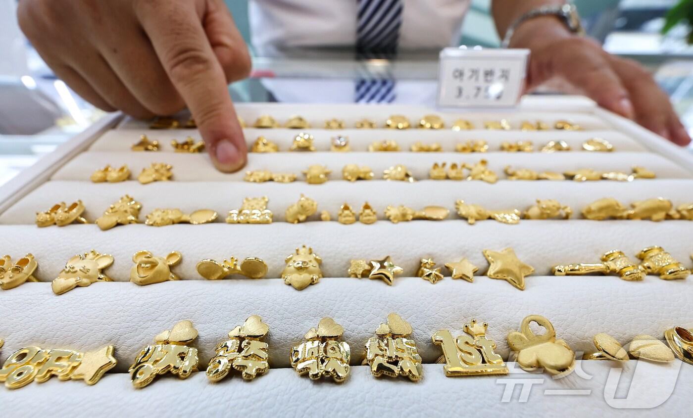 9일 서울 종로구 한국금거래소의 금 제품의 모습. 2025.9.9/뉴스1 ⓒ News1 김도우 기자