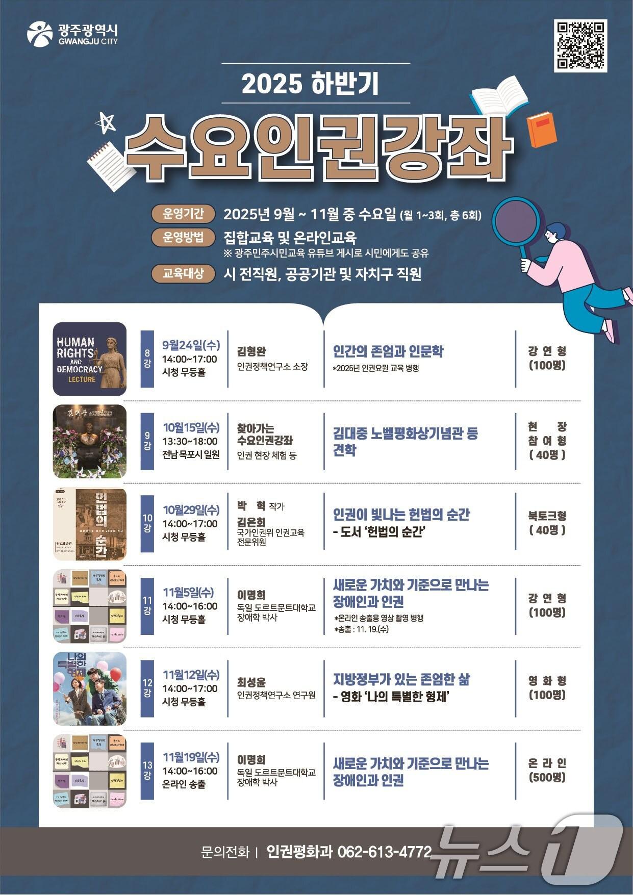 본문 이미지 - 2025 광주시 수요인권 강좌.(광주시 제공. 재판매 및 DB 금지) 