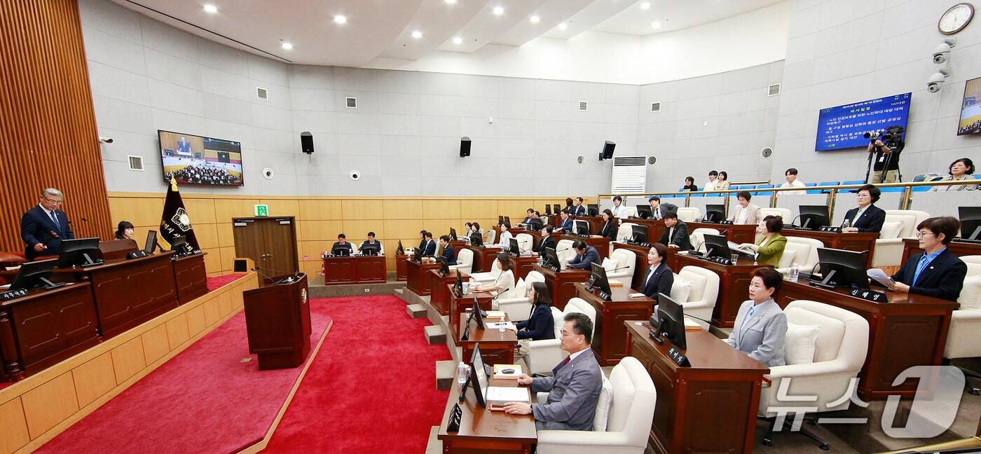 본문 이미지 - 대전서구의회 임시회 모습.(서구의회 제공. 재판매 및 DB금지)/뉴스1