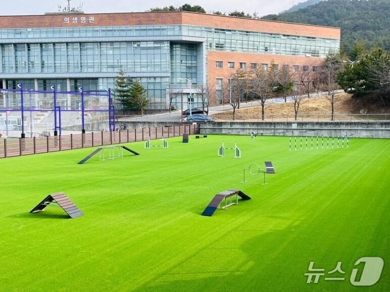 본문 이미지 - 신라대 동물행정교정교육장. (신라대 제공. 재판매 및 DB 금지)