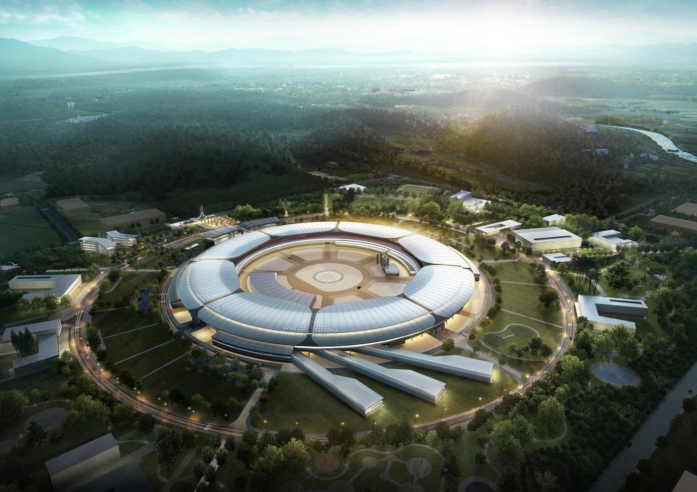 충북 오창 다목적방사광가속기 조감도&#40;한국기초과학지원연구원 제공&#41;