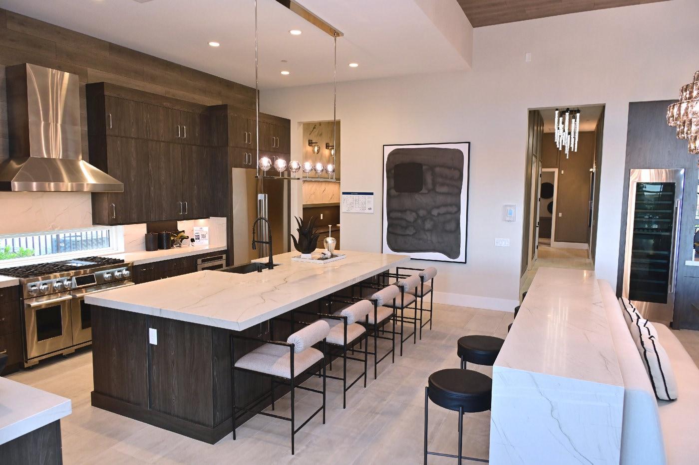 미국 라스베이거스의 고급 주거 단지 '스프링 밸리'에 위치한 LG전자 초프리미엄 빌트인 가전 브랜드 'SKS'의 모델하우스 내부 전경.(LG전자 제공)