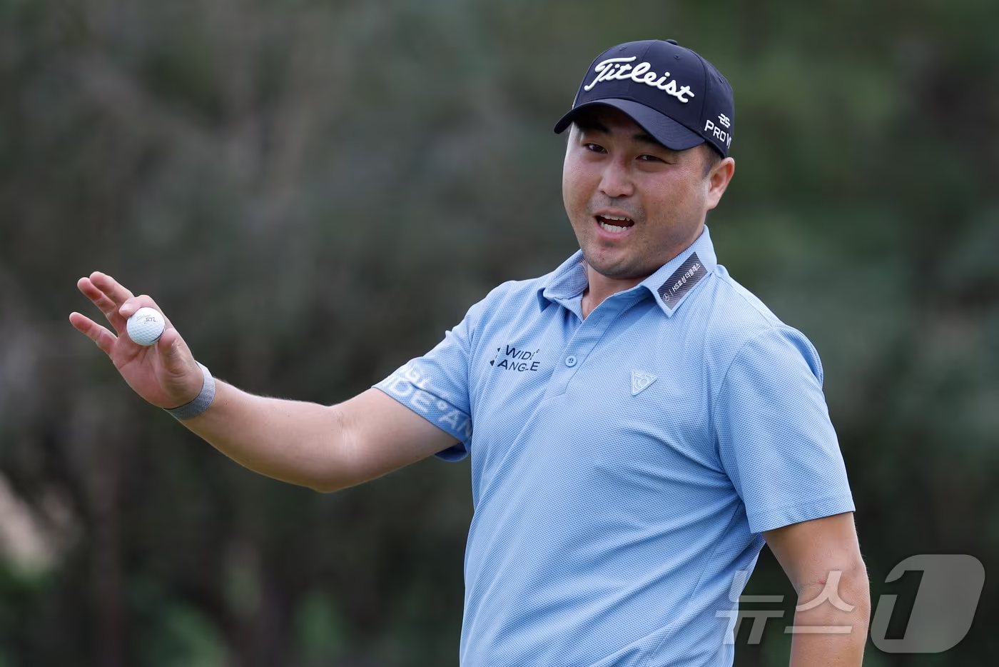 이태훈이 12일(한국시간) 미국 플로리다주 레칸토의 블랙다이아몬드 랜치(파70)에서 열린 LIV 골프 프로모션에서 우승을 차지했다. ⓒ 로이터=뉴스1