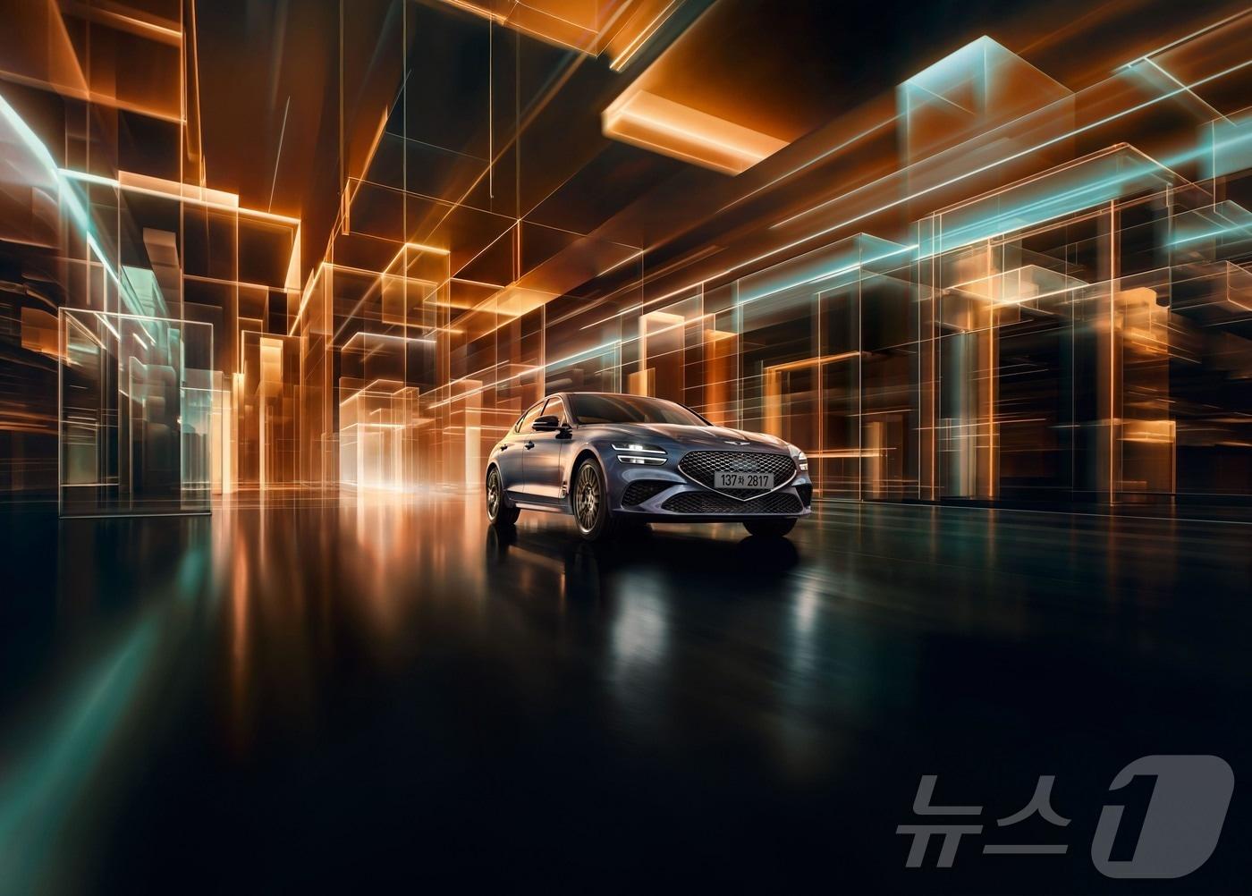 본문 이미지 - 제네시스가 브랜드 대표 럭셔리 스포츠 세단 G70∙G70 슈팅 브레이크의 연식변경 모델 ‘2026 G70 및 G70 슈팅 브레이크’와 신규 에디션 ‘G70 그래파이트 에디션’을 12일 출시했다고 밝혔다. 사진은 'G70 그래파이트 에디션' 이미지. (현대차·기아 제공. 재판매 및 DB 금지) 2026.1.12/뉴스1