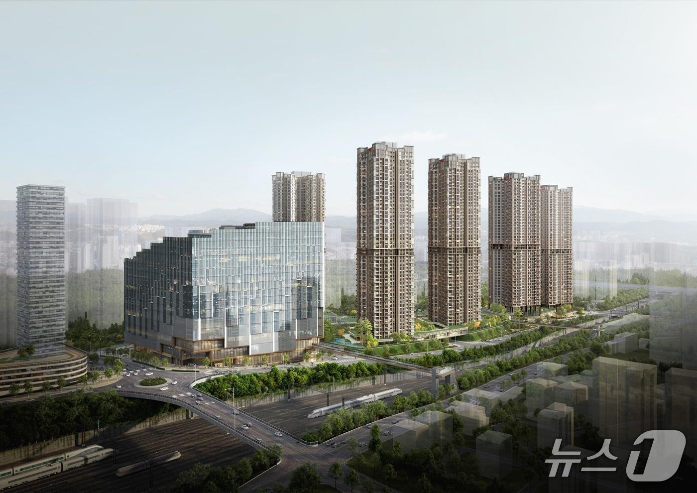  광운대역 물류부지 예상 조감도 (서울시 제공)  뉴스1 ⓒ News1