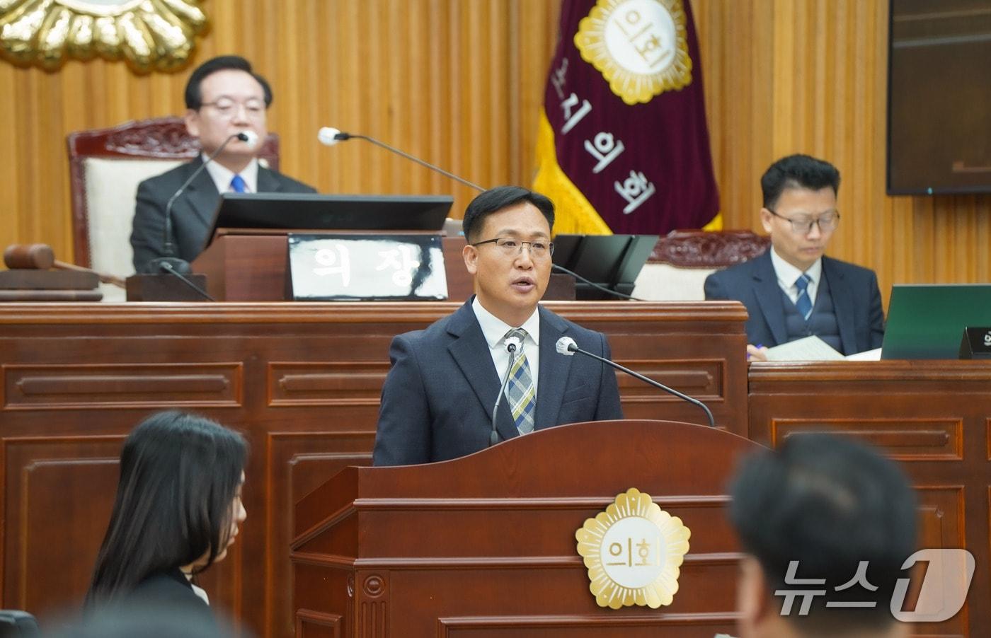 조석훈 목포시장 권한대행 시정운영 방향 발표.(목포시 제공. 재판매 및 DB금지) 2026.1.12/뉴스1