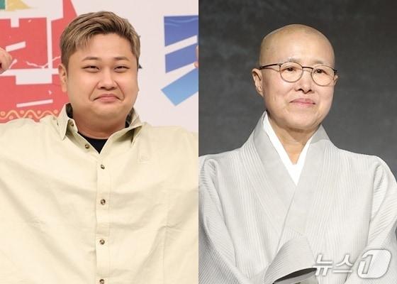 본문 이미지 - 윤남노(왼쪽), 선재 스님 ⓒ 뉴스1 DB