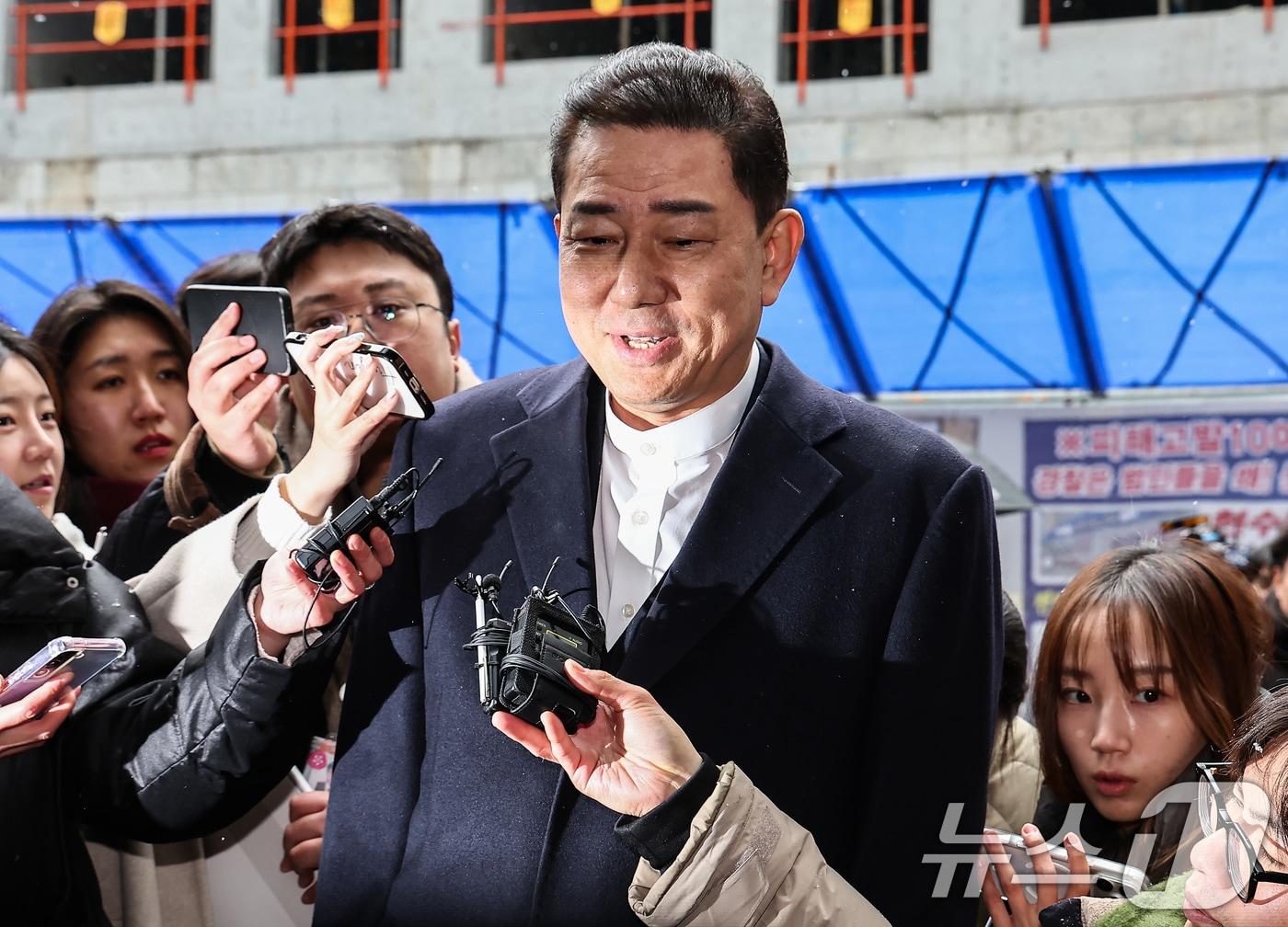 본문 이미지 - 김병기 무소속 의원. 2026.1.12 ⓒ 뉴스1 김도우 기자