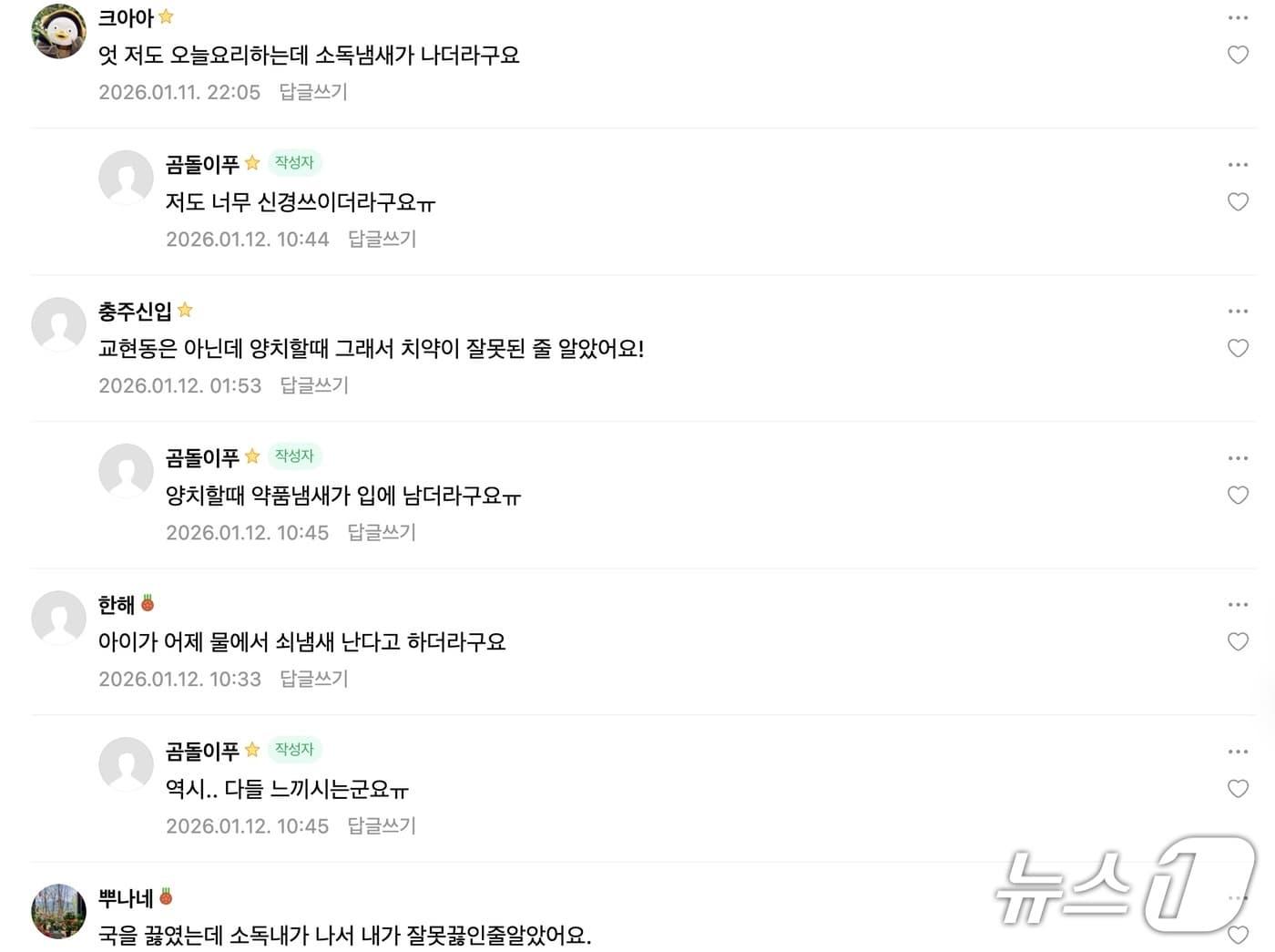 본문 이미지 -  충주시닷컴 게시글 댓글 캡처./뉴스1