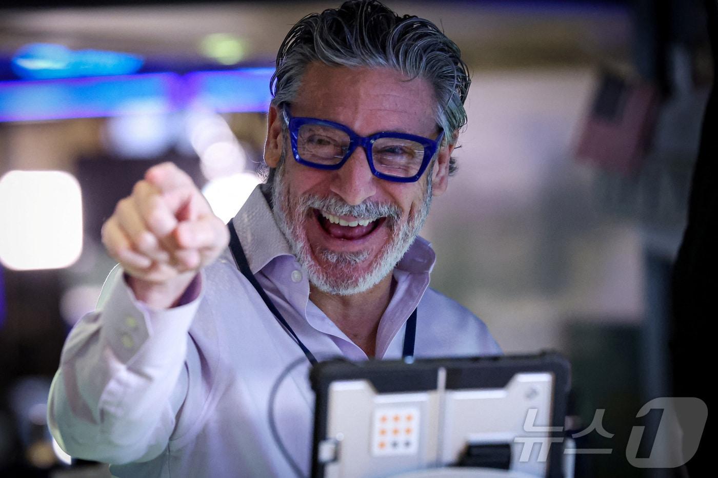 뉴욕증권거래소 트레이더 ⓒ 로이터=뉴스1