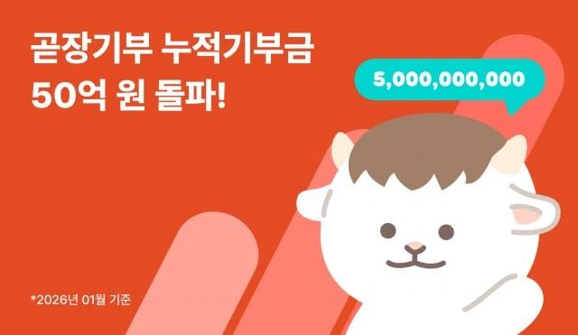 본문 이미지 - SK행복나눔재단 '곧장기부' 플랫폼의 누적 기부금이 50억원을 돌파했다.