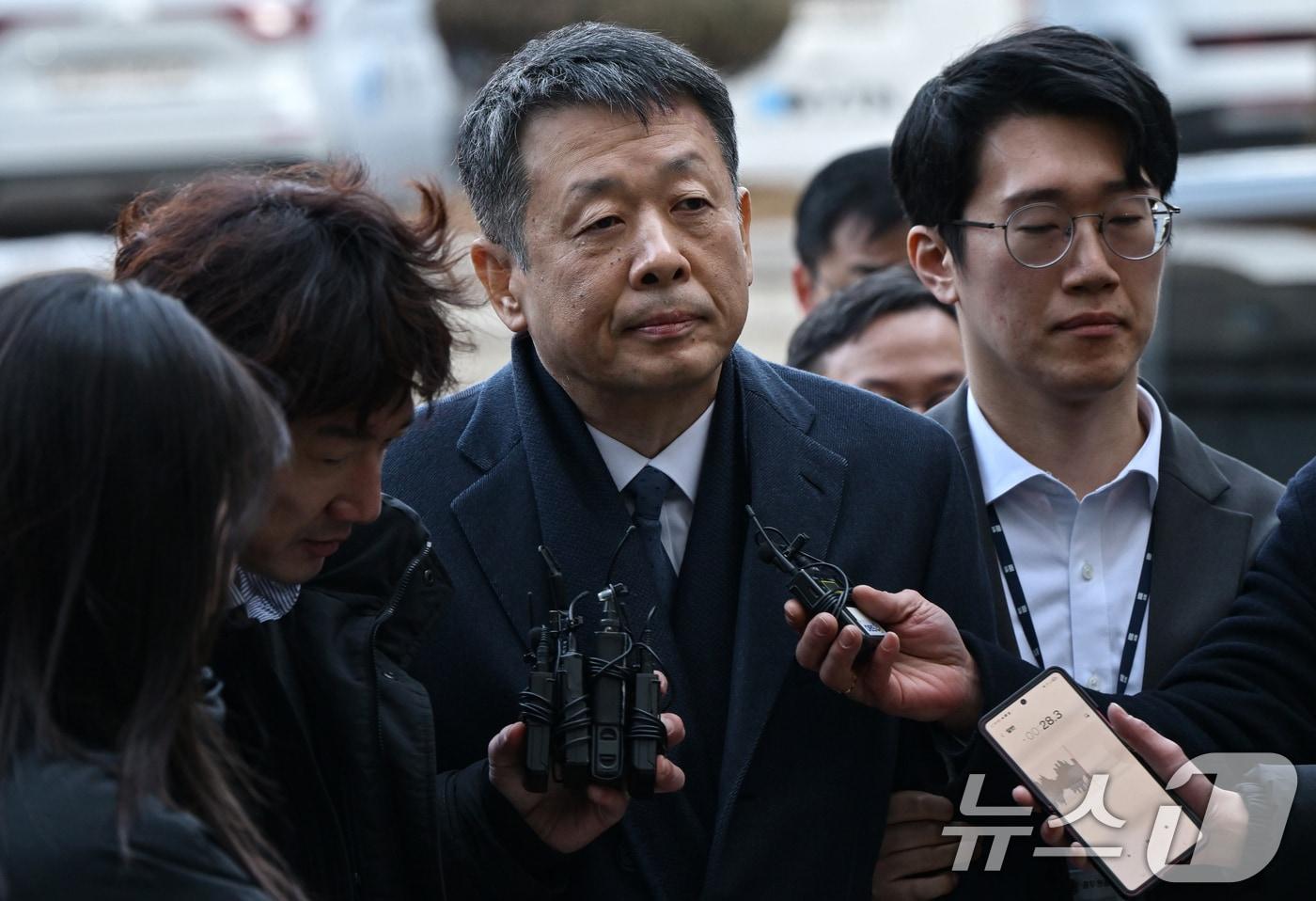 본문 이미지 - '홈플러스 사태' 관련 자본시장법 위반 등의 혐의를 받는 김광일 MBK파트너스 부회장 겸 홈플러스 대표. ⓒ 뉴스1 오대일 기자