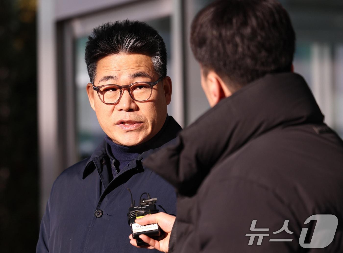 본문 이미지 - 서울동부지검에 파견돼 3개월간 '세관 마약수사 은폐 의혹'을 수사한 백해룡 경정. 2026.1.14 ⓒ 뉴스1 구윤성 기자