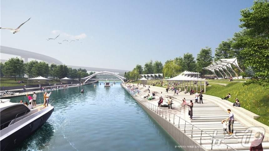 본문 이미지 - 친수 공간 조감도 (인천경제청 제공.재판매 및 DB금지)