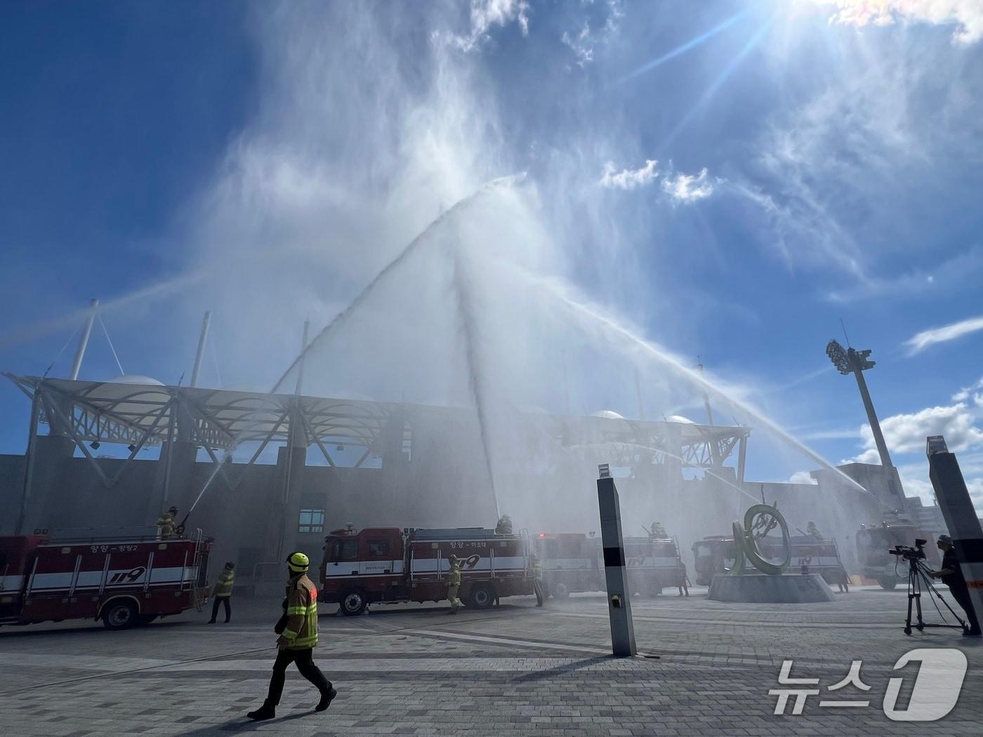 본문 이미지 - 지난해 강원 양양군 재난대응 안전한국훈련 당시.(양양군 제공, 재판매 및 DB 금지) 2026.1.14/뉴스1