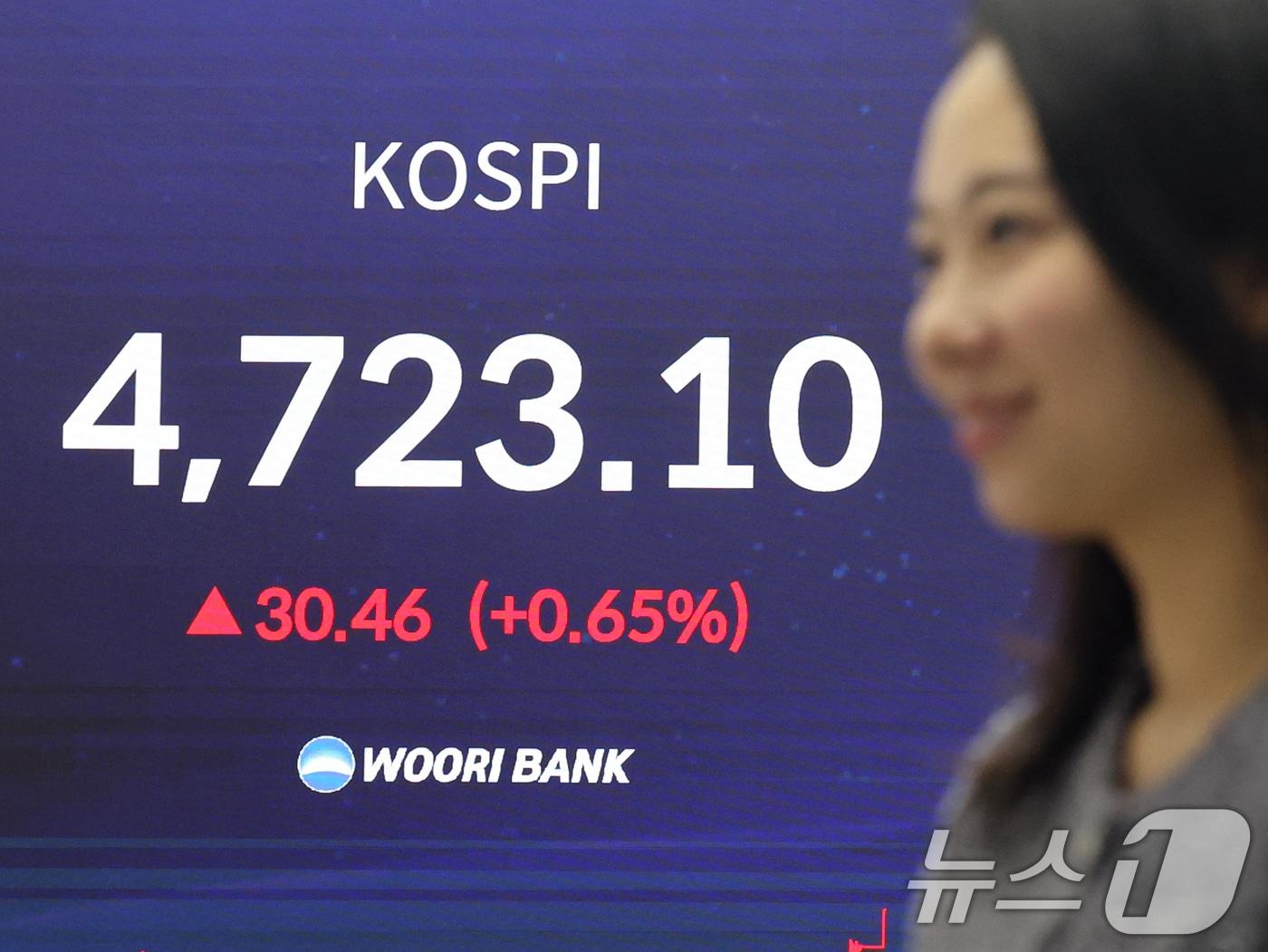 본문 이미지 - 서울 중구 우리은행 본점 딜링룸. /뉴스1 ⓒ News1