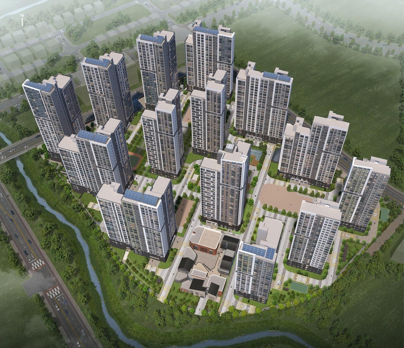 본문 이미지 - 과천주암 C1블록 조감도.(LH 제공) / 뉴스1 ⓒ News1