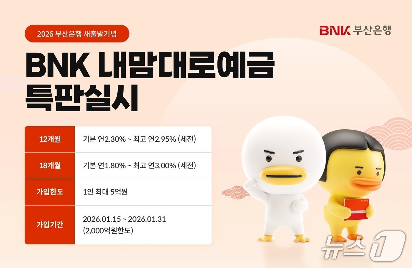 본문 이미지 - BNK내맘대로예금 특별판매 안내 포스터 (BNK부산은행 제공. 재판매 및 DB금지)