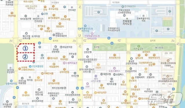 본문 이미지 - 전주시가 서부신시가지에 대규모 공한지주차장을 조성한다./뉴스1