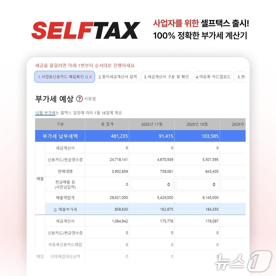 본문 이미지 - 셀프택스 자료 이미지.