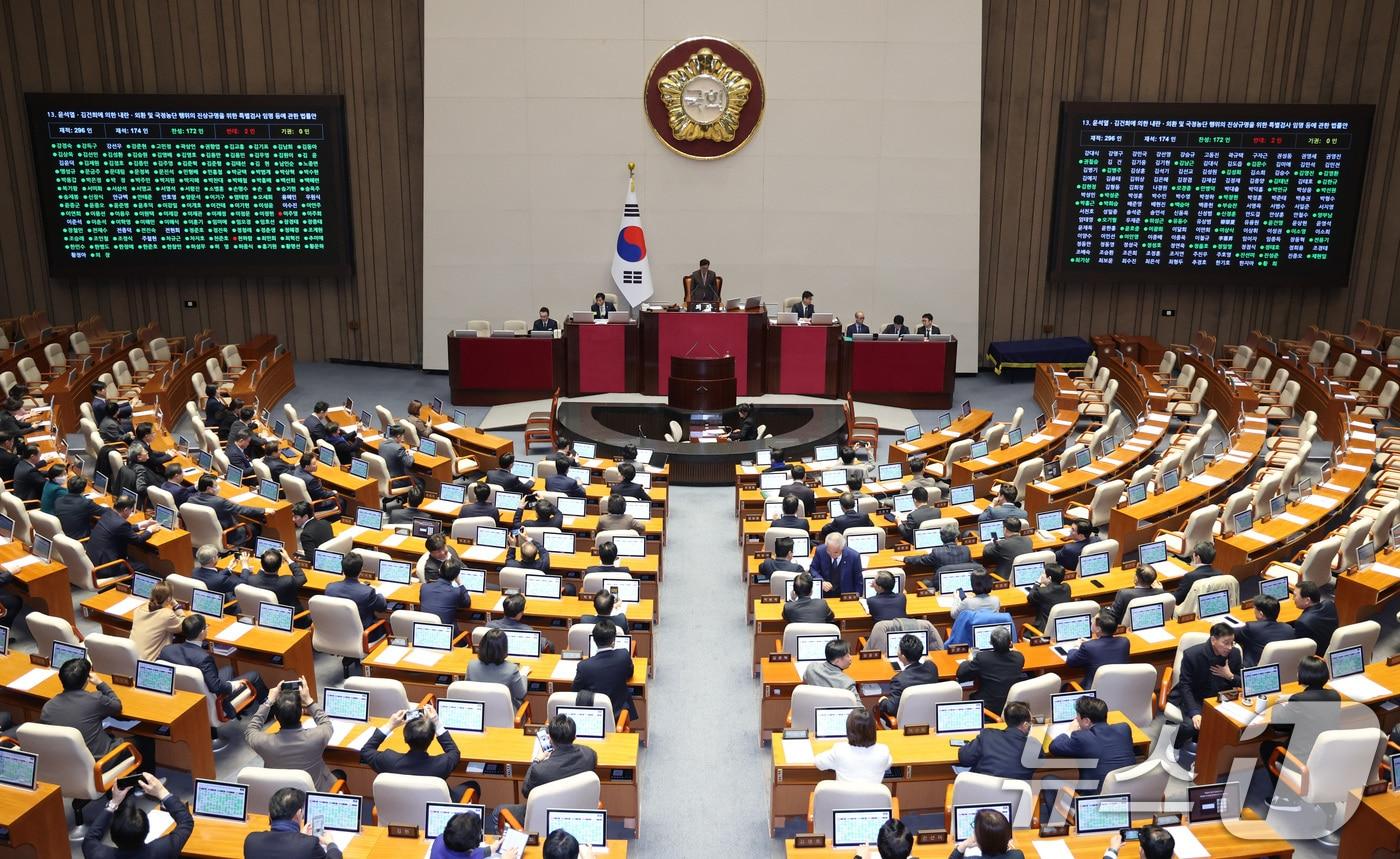 본문 이미지 - 국회 본회의 모습. 2026.1.16/뉴스1 ⓒ News1 신웅수 기자