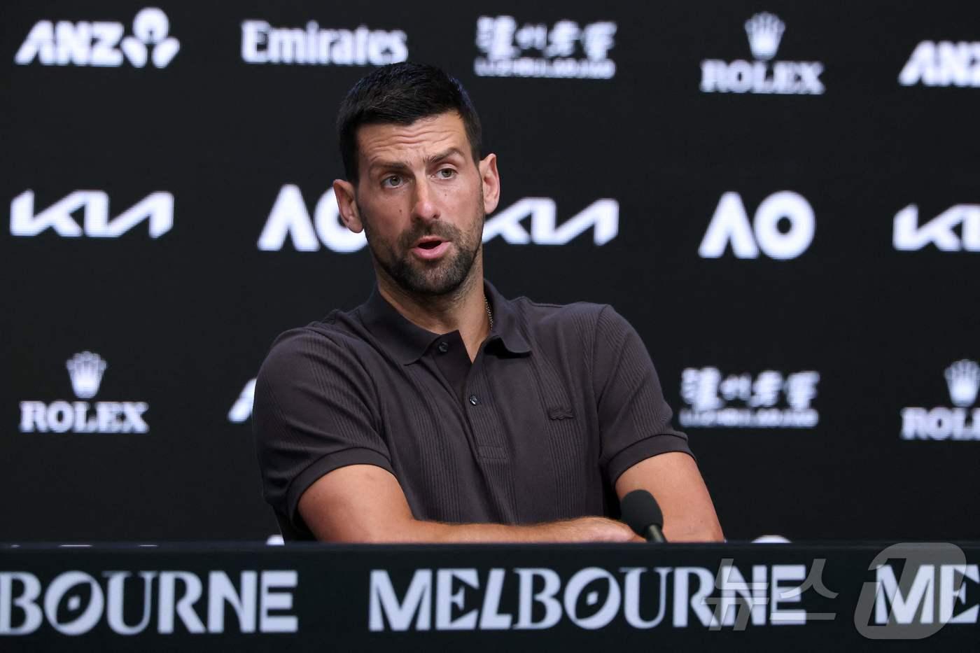 본문 이미지 - 테니스 메이저 대회 25회 우승에 도전하는 조코비치.ⓒ AFP=뉴스1