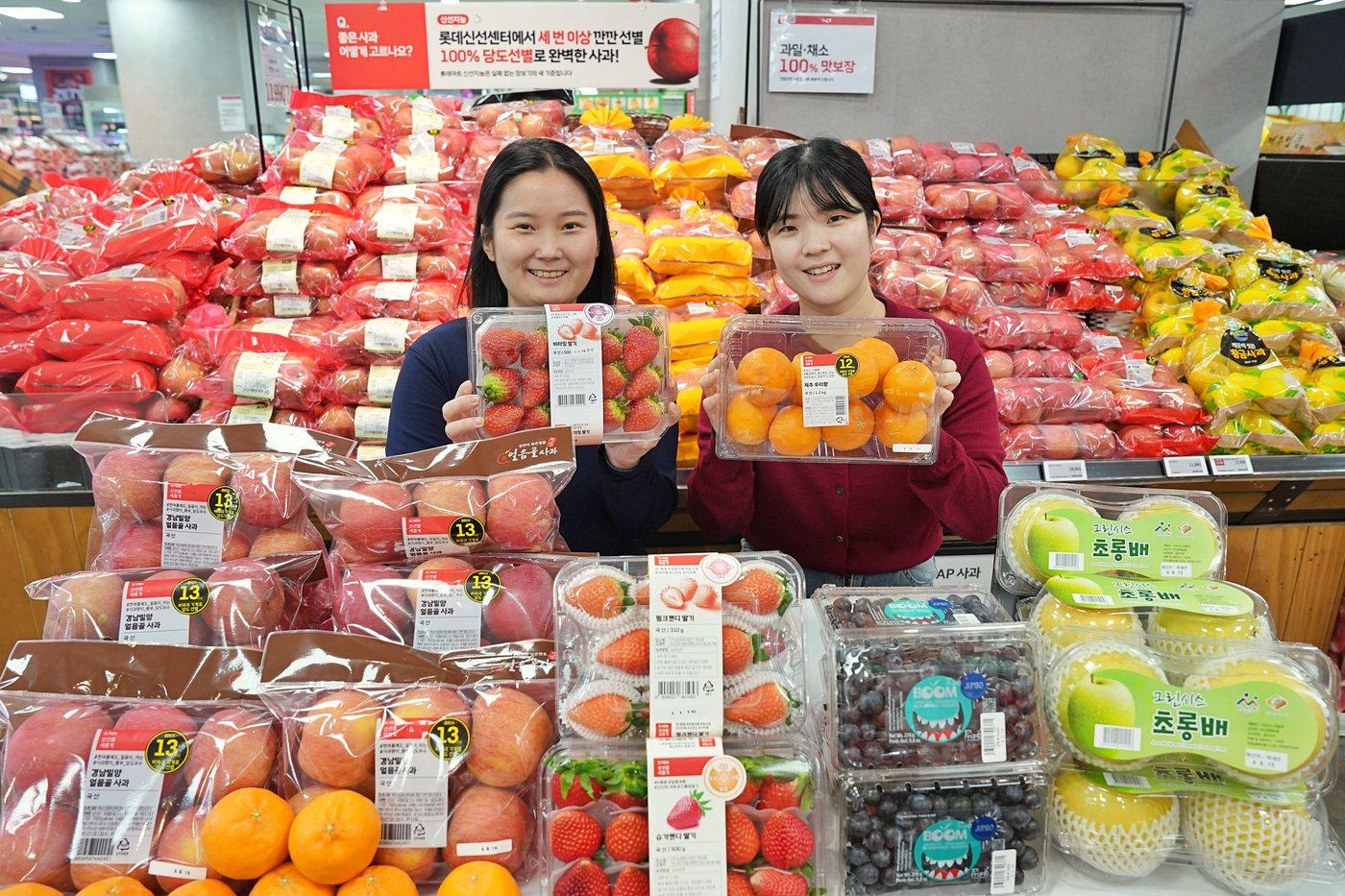 본문 이미지 - 롯데마트 과일 홍보 이미지.(롯데마트 제공)