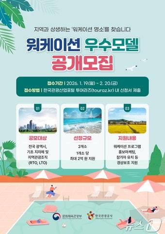 본문 이미지 - 2026 워케이션 우수모델 공모 포스터(한국관광공사 제공)