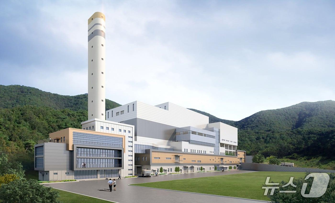 본문 이미지 - 성남시 중원구 상대원동 노후 소각장 대체 소각시설(500톤) 건립 조감도.(성남시 제공. 재판매 및 DB금지)/뉴스1