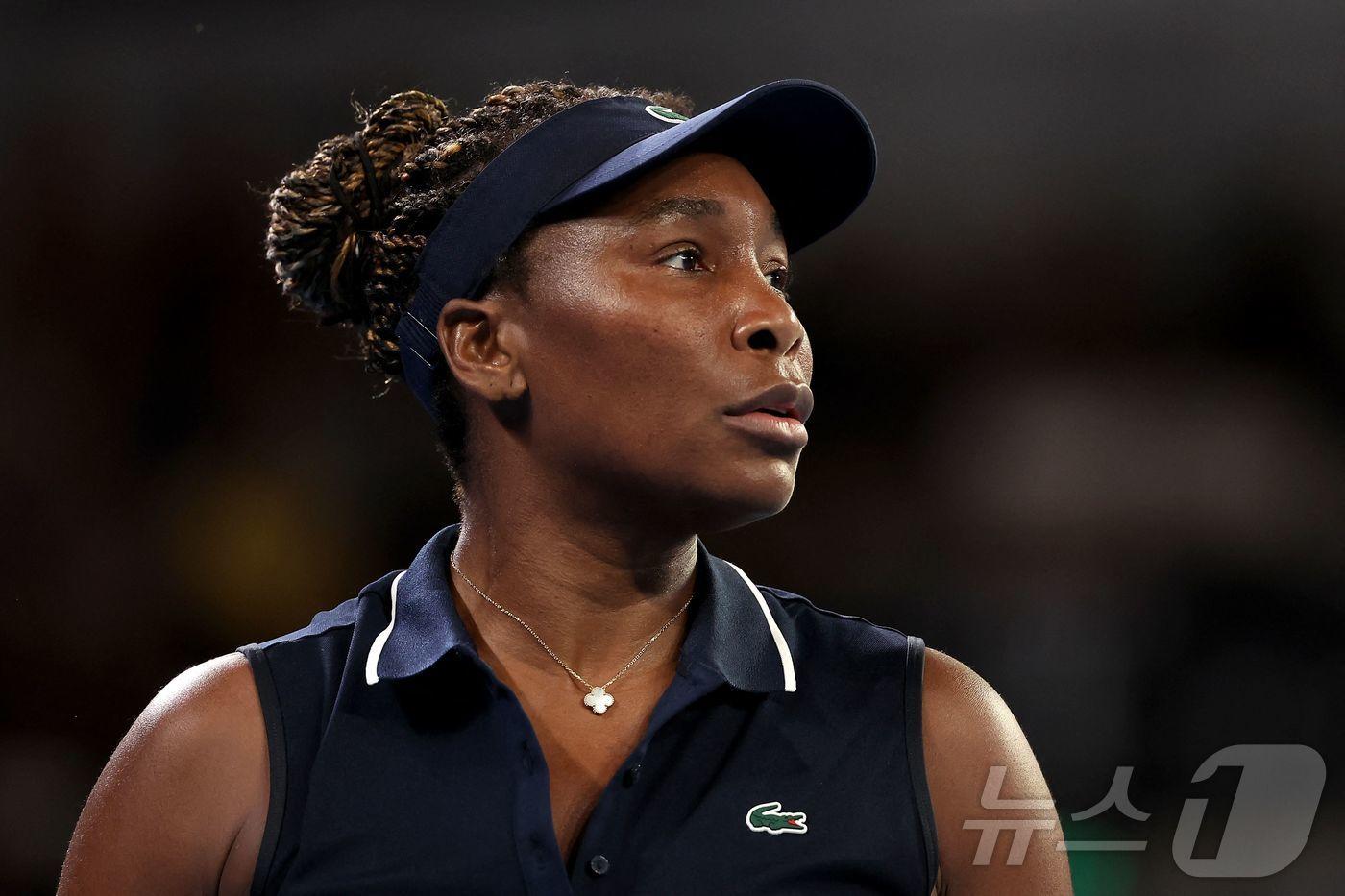 본문 이미지 - 비너스 윌리엄스가 호주오픈 1회전에서 탈락했다. ⓒ AFP=뉴스1