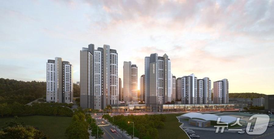 본문 이미지 - '사우역 지엔하임' 투시도 (문장건설 제공.재판매 및 DB금지)