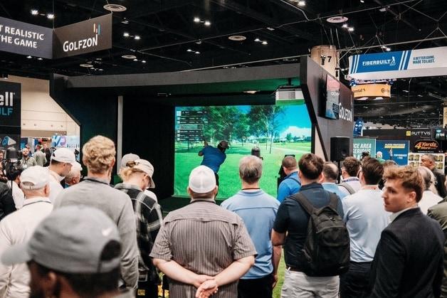 본문 이미지 - 골프존의 2025 PGA 쇼 골프존 부스 모습 (골프존 제공)