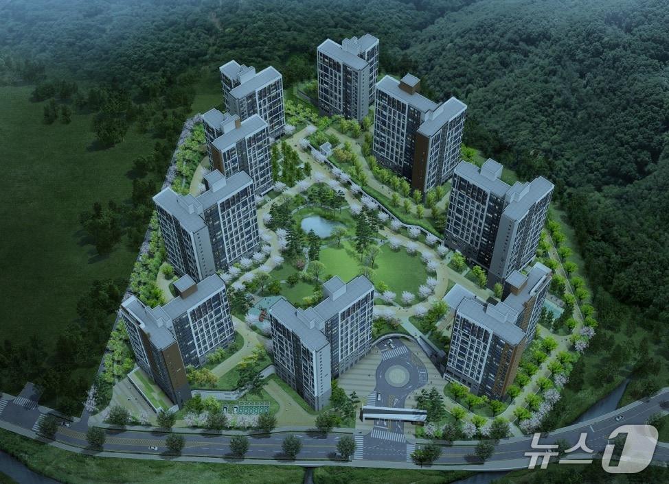 본문 이미지 - 울산다운2지구 B-5블록 조감도. (울산시 제공. 재판매 및 DB 금지) /뉴스1