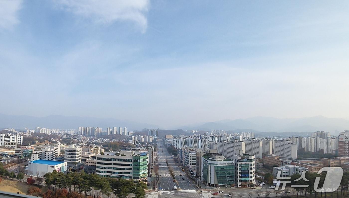 원주 시내 전경. 기사 이해를 돕기 위한 것으로 해당 사안과 관련 없음.(뉴스1 DB)