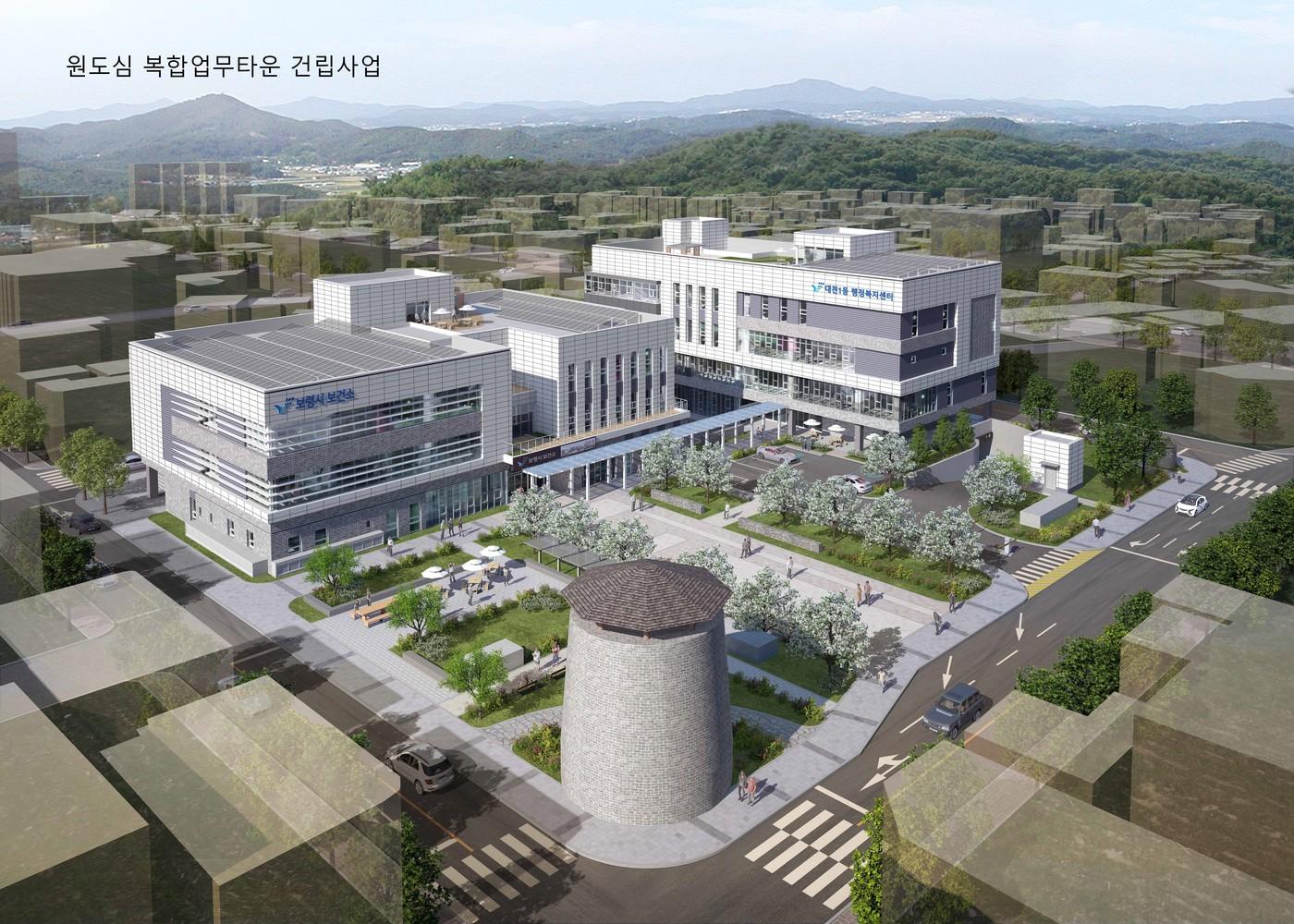 본문 이미지 - '원도심 복합업무타운' 조감도.(충남도 제공. 재판매 및 DB금지)/뉴스1