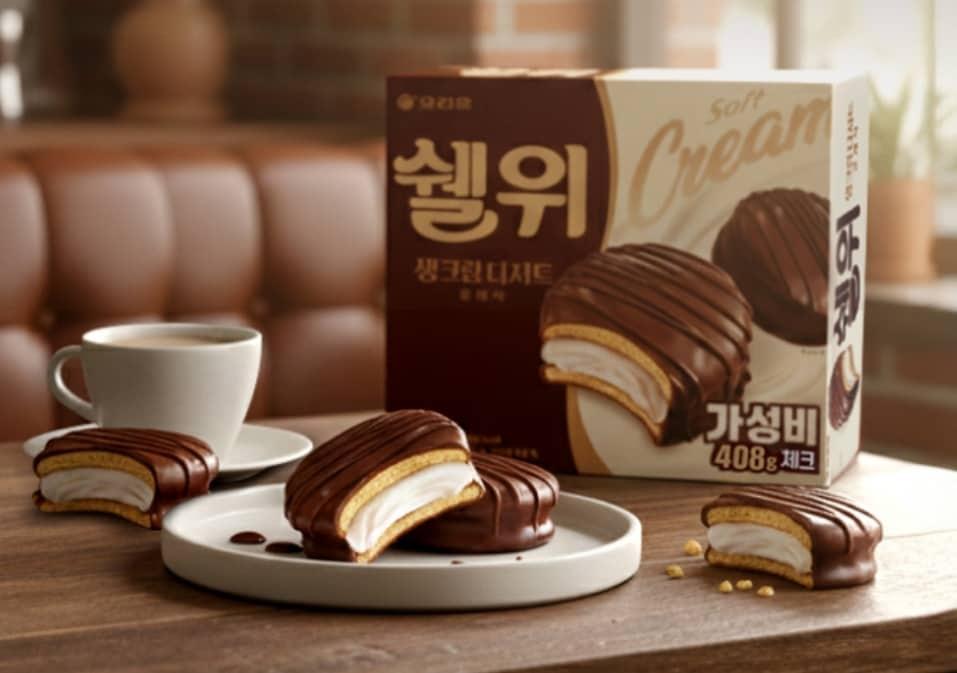 본문 이미지 - 오리온 신제품 쉘위.(GS25 앱 우리동네GS 화면 갈무리)