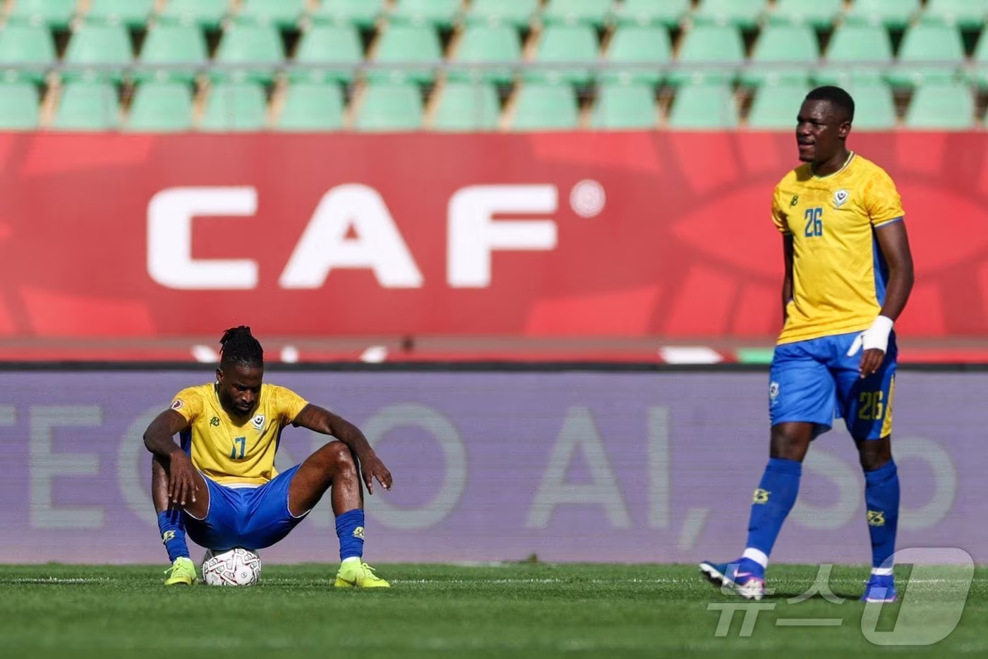 아프리카 네이션스컵에서 3전 전패로 탈락한 가봉. ⓒ AFP=뉴스1